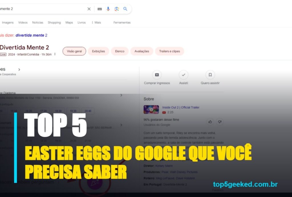easter eggs do google que você precisa saber - capa do Top 5 Geeked