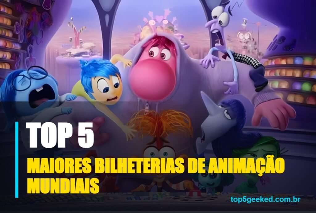maiores bilheterias de animação mundiais - capa do Top 5 Geeked