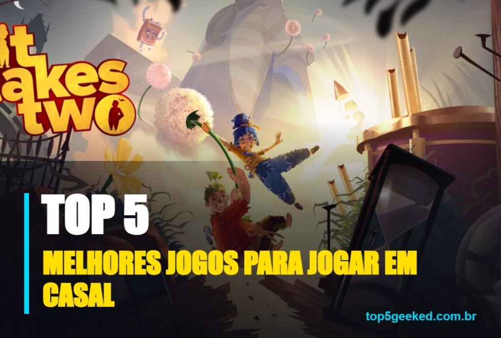melhores jogos para jogar em casal - capa do Top 5 Geeked