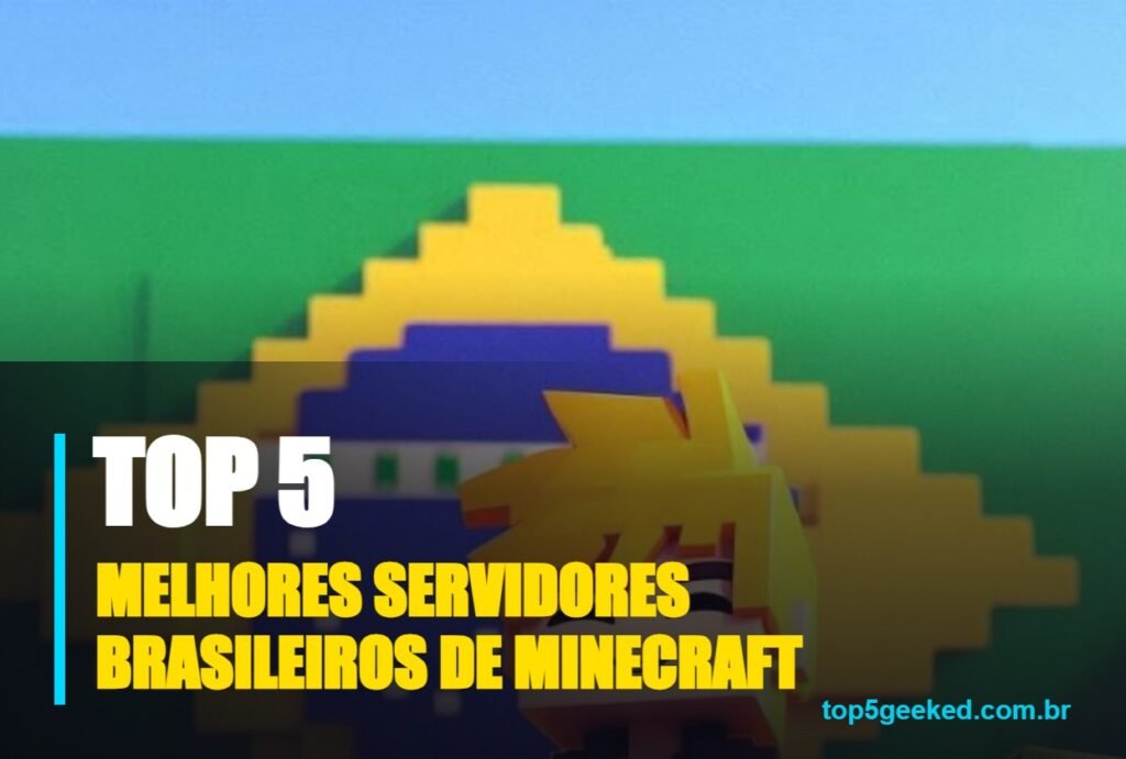 melhores servidores brasileiros de minecraft - capa do Top 5 Geeked