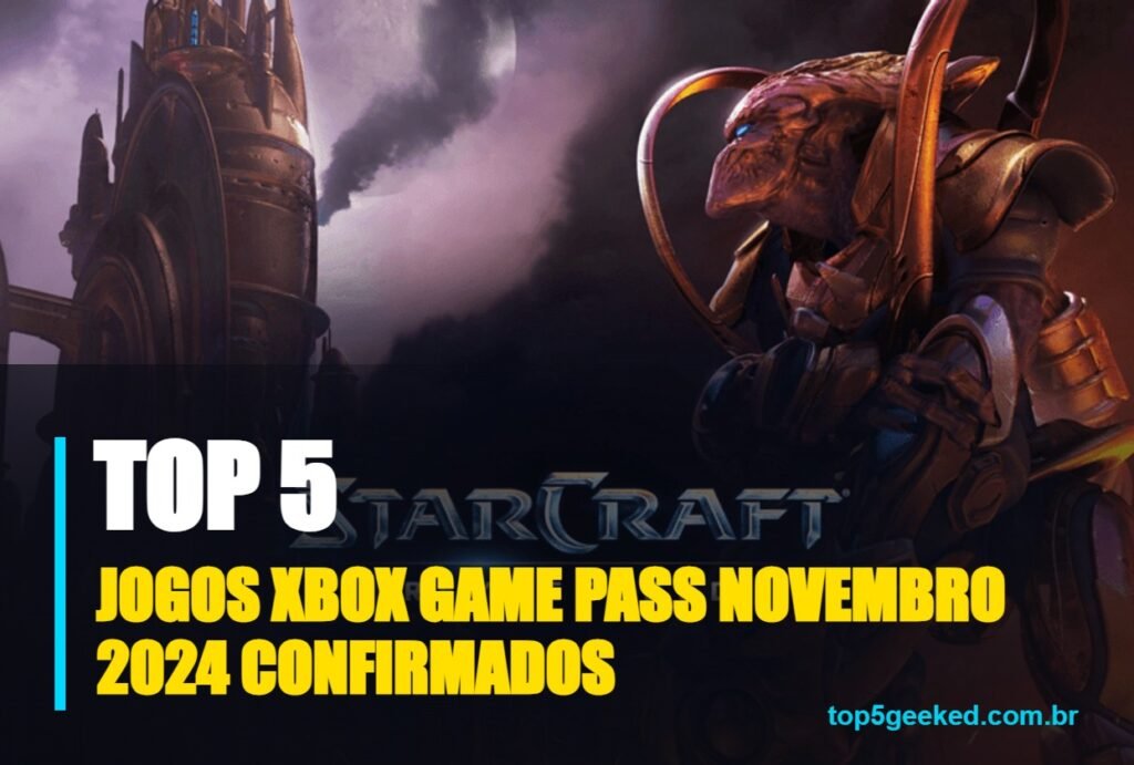 jogos xbox game pass novembro 2024 confirmados - capa do Top 5 Geeked
