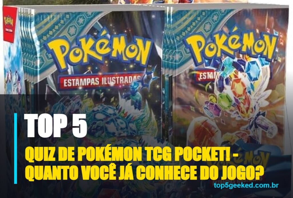quiz de pokémon tcg pocket! - quanto você já conhece do jogo? - capa do Top 5 Geeked