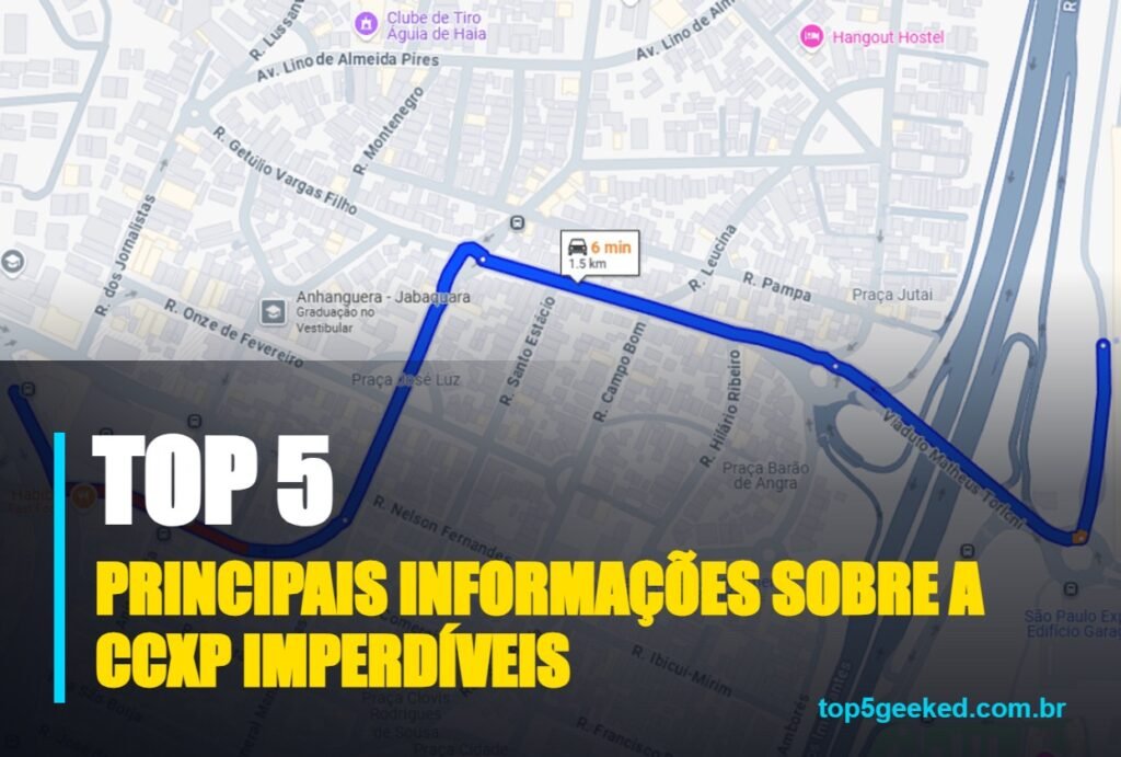 principais informações sobre a ccxp imperdíveis - capa do Top 5 Geeked