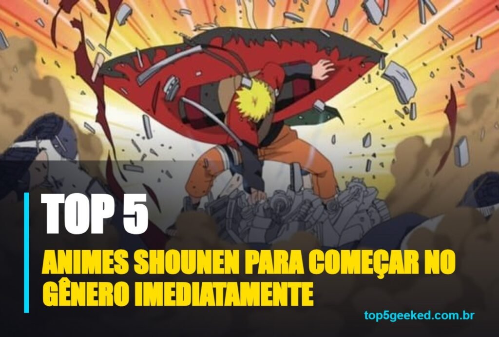 animes shounen para começar no gênero imediatamente - capa do Top 5 Geeked