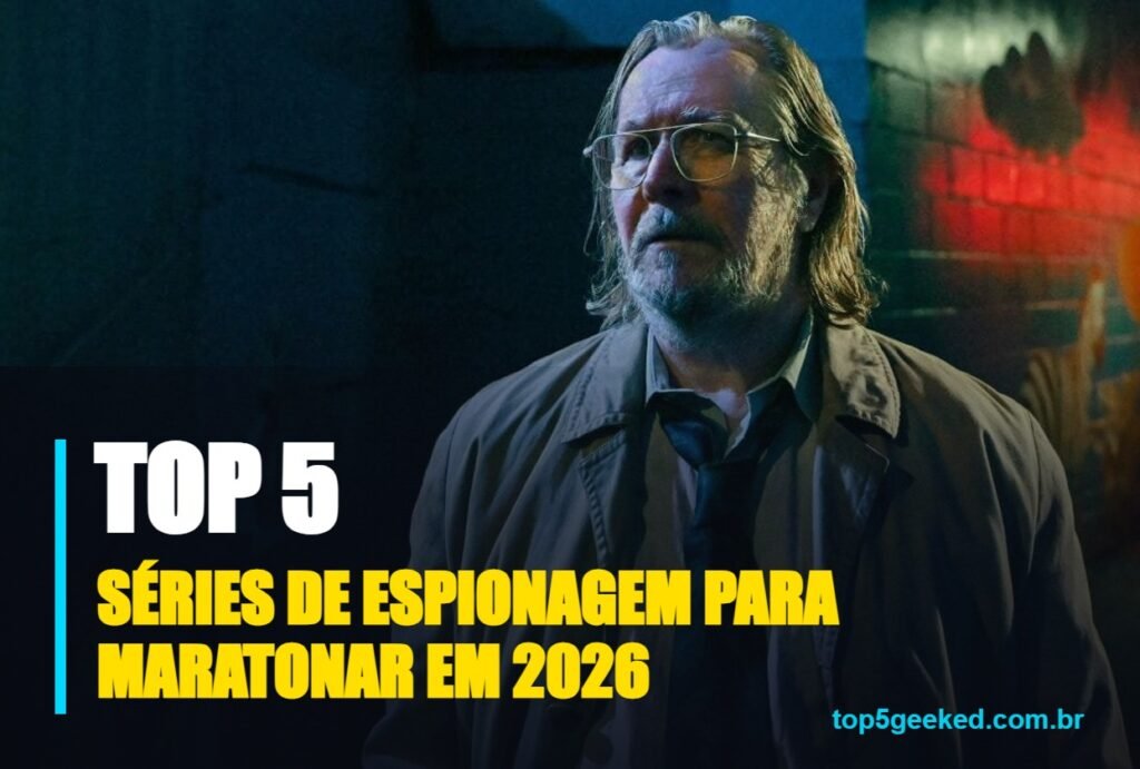 séries de espionagem para maratonar em 2026 - capa do Top 5 Geeked