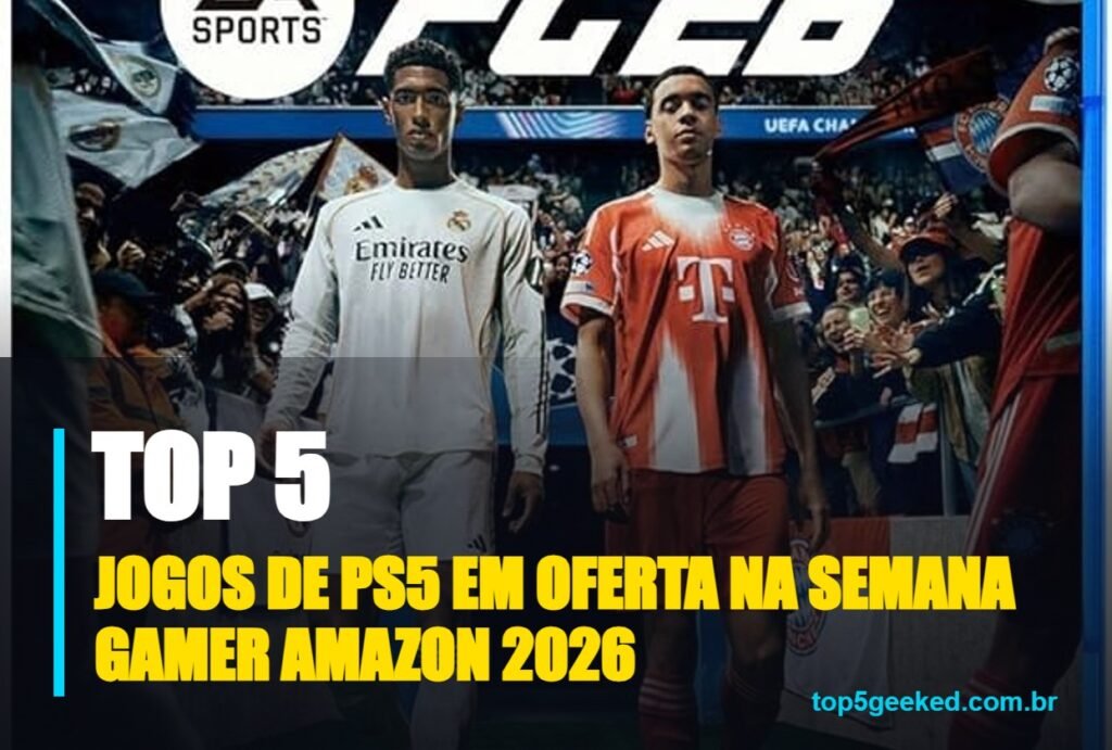 jogos de ps5 em oferta na semana gamer amazon 2026 - capa do Top 5 Geeked