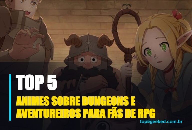 ⭐ TOP 5 Animes Sobre Dungeons e Aventureiros Para Fãs de RPG!