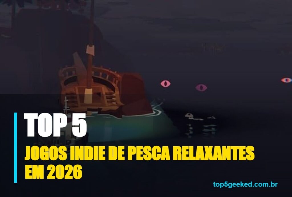 jogos indie de pesca relaxantes em 2026 - capa do Top 5 Geeked