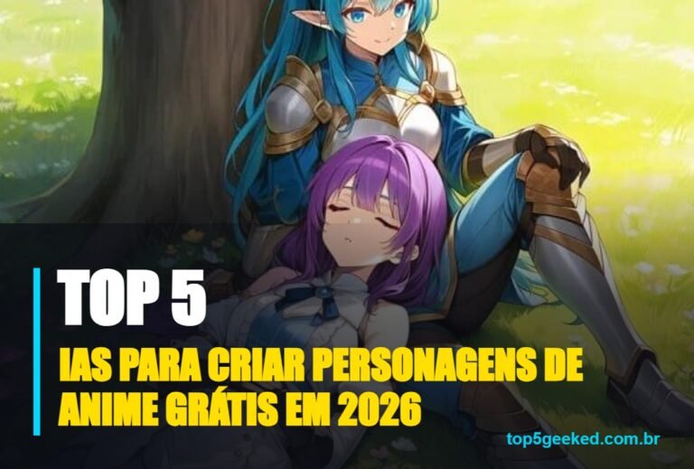 ⭐ TOP 5 IAs Para Criar Personagens de Anime Grátis em 2026!