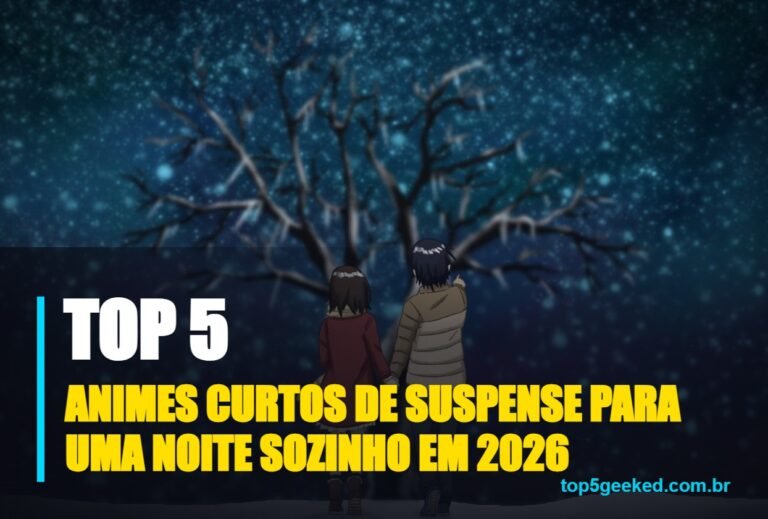 ⭐ TOP 5 Animes Curtos de Suspense Para Uma Noite Sozinho em 2026!