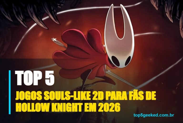 ⭐ TOP 5 Jogos Souls-Like 2D Para Fãs de Hollow Knight em 2026!