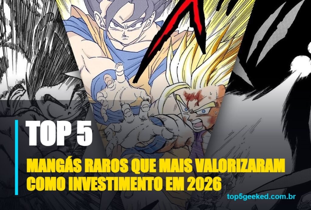 mangás raros que mais valorizaram como investimento em 2026 - capa do Top 5 Geeked