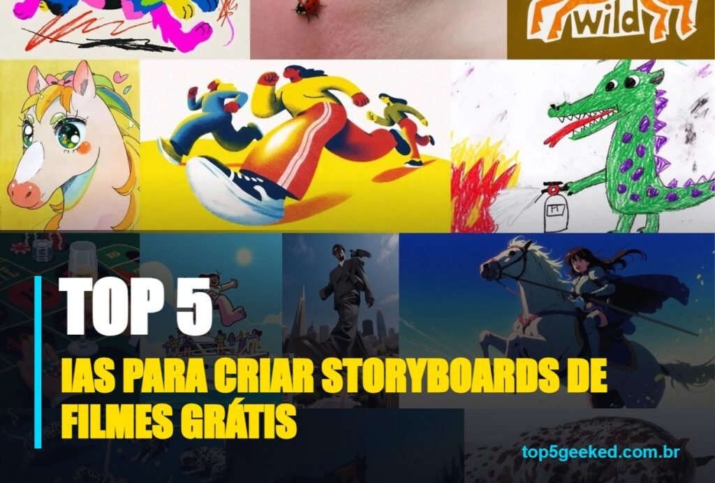 ias para criar storyboards de filmes gratis - capa do Top 5 Geeked