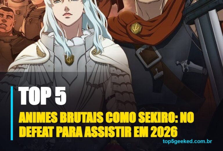 ⭐ TOP 5 Animes Brutais Como Sekiro: No Defeat Para Assistir em 2026!