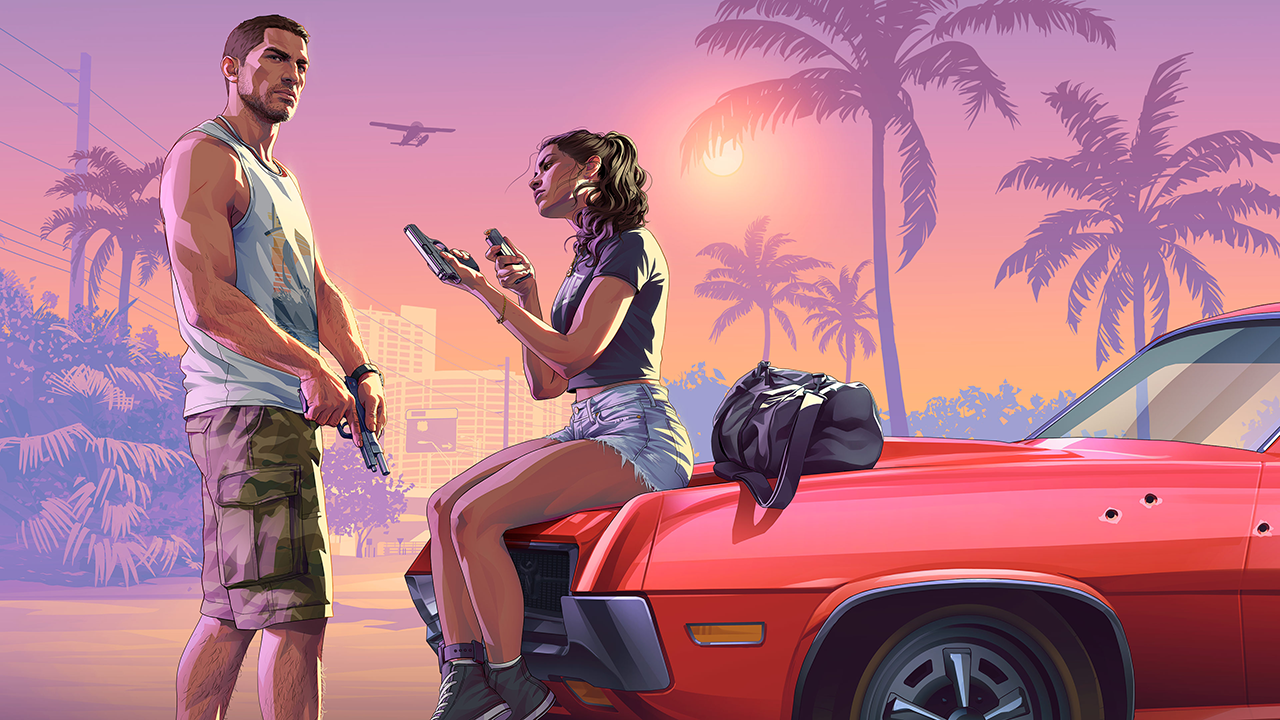 Jason e Lucia armados em GTA 6
