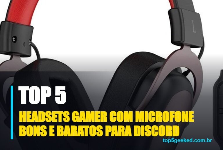 ⭐ TOP 5 Headsets Gamer Com Microfone Bons e Baratos Para Discord!