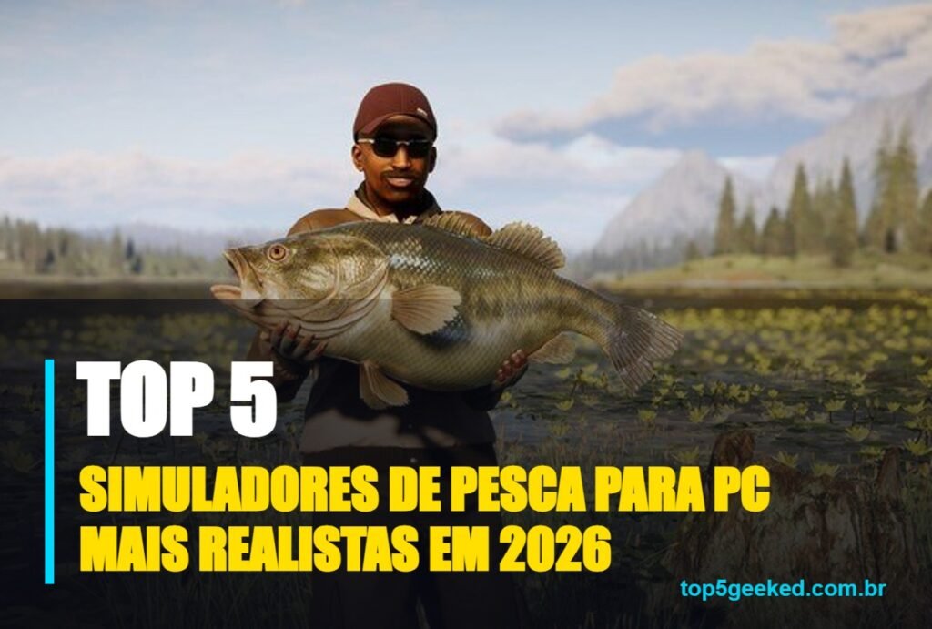 simuladores de pesca para pc mais realistas em 2026 - capa do Top 5 Geeked