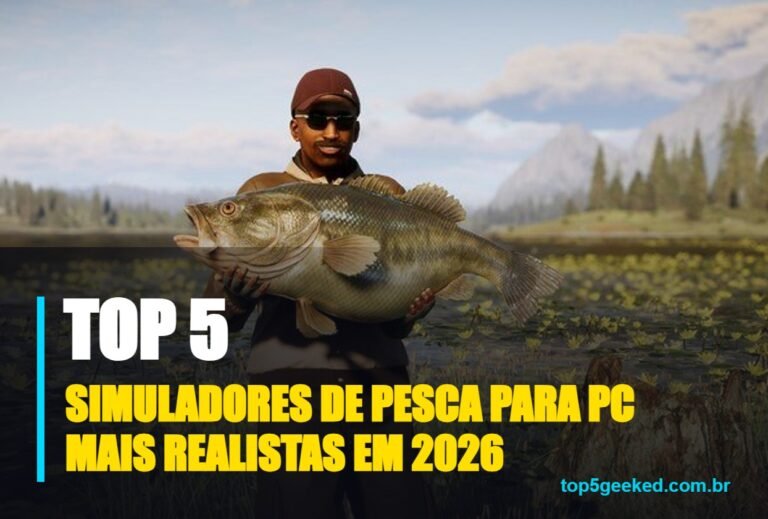 ⭐ TOP 5 Simuladores de Pesca Para PC Mais Realistas em 2026!