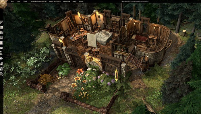 Dungeon Alchemist mapa 3D de RPG