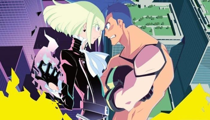 promare trigger anime filme mecha fogo